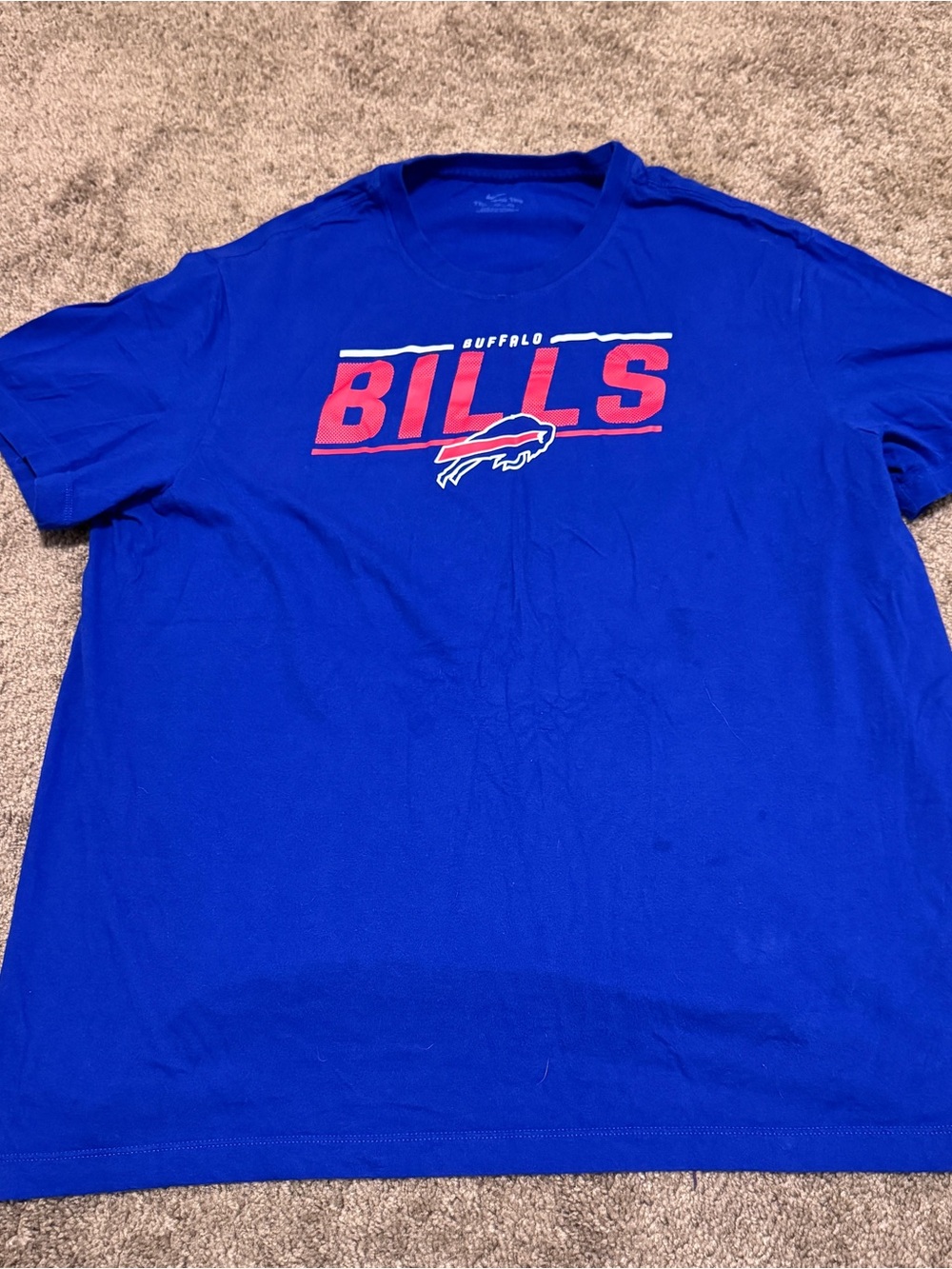 Buffalo Bills Nike Shirt Mens 2XL Blue Short Sleeve NFL Logo